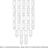 Heidi Swapp Lightbox Letters Inserts - White Bold, Multi-Color Bold, and Black - 3 Alphabet Sets - 150 Inserts