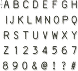 Tim Holtz Alphanumeric Label Font Thinlit Wafer-Thin Dies and Mini Sticky Grid Alignment Sheets - 2 Items