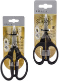 Tim Holtz Scissors & Snips - Kushgrip Non-Stick Serrated Scissors Set - Mini Snips 5" & Micro Scissors 7" - Bundle of 2 Items