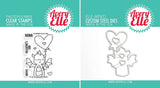 Avery Elle - Dragon Love - Valentine Loved Theme Stamp and Die Set with Storage Pocket