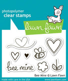 Lawn Fawn - Koala I Love You(calyptus), Bee Mine and Heart Swatch - Love Themed Mini Clear Stamps and Dies - 4 Items