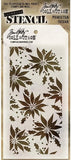 Tim Holtz Stampers Anonymous Stencils - Poinsettia, Festive & Holly Bough - 3 Items, Opaque