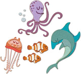 Tim Holtz Under The Sea #1 and Under The Sea #2 - Two Colorize Thinlit Die Sets