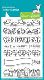 Lawn Fawn - Simply Celebrate Spring Clear Stamp and Die Sets with Wavy Saying Clear Stamps - 3 Items