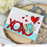 Avery Elle - Dragon Love - Valentine Loved Theme Stamp and Die Set with Storage Pocket