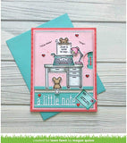 Lawn Fawn Valentine - You're Just My Type Stamp & Die Sets with A Little Note Line Border Die