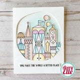 Avery Elle - After All - Castle Themed Stamp and Die Set with Storage Pocket