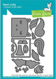 Lawn Fawn Tiny Gift Box Add-ons - Unicorn or Horse and Bee - 2 Items