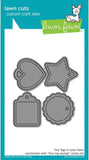 Lawn Fawn - Tiny Tags and Tiny Tags Sayings Trio - Stamps and Die Set - 3 Items