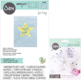 Celestial Embossing Folder and Star Shaker Domes - Space Themed Craft Supplies - 2 Items