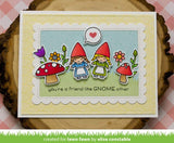 Lawn Fawn Oh Gnome! Clear Stamp Set and Matching Lawn Cuts Die Set (LF1880, LF1881) Bundle of Two Items