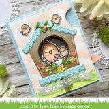 Lawn Fawn Magic Iris Add-On Dies - Birdhouse and Thought Bubble - 2 Item Bundle