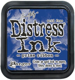 Tim Holtz Distress Prize Ribbon Bundle - Distress Ink and Distress Oxide - Pads, Reinkers and Tools - 5 Items, Prize Ribbon Blue