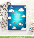 Lawn Fawn All The Clouds 4"x6" Clear Stamps and Coordinating Dies, 2 Item Bundle (LF2331, LF2332)