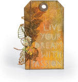Tim Holtz - Skeleton Leaves Thinlit Dies and Adhesive Sheets - 2 Items