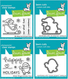 Lawn Fawn Holiday Mini Sets - Oh What Fun and Winter Penguin - Stamps and Dies - 4 Items