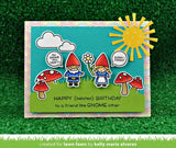 Lawn Fawn Oh Gnome! Clear Stamp Set and Matching Lawn Cuts Die Set (LF1880, LF1881) Bundle of Two Items