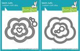 Lawn Fawn Die Sets - Outside in Stitched Thought Bubble Stackables and Stitched Thought Bubble Frames - 2 Item Set