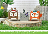 Lawn Fawn Tiny Gift Box Add-ons - Peacock/Turkey and Holiday Hats - 2 Items