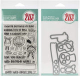 Avery Elle - Peek-A-Boo Jungle - Clear Stamps, Steel Dies and Storage Pocket