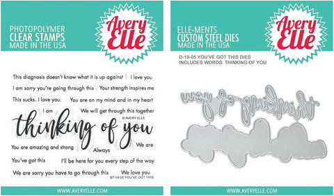 Avery Elle - You've Got This - Encouraging Clear Stamps and Dies Set