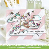 Lawn Fawn Dream Big 4"x6" Clear Stamp Set, Coordinating Dies and Dream Big Add-on Die (LF2869, LF2870, LF2871), 1 Stamp/Die Storage Pocket