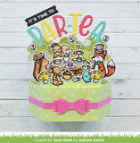 Lawn Fawn 3"x4" Tea-Rrific Day Clear Stamp Set Add-on and Coordinating Dies (LF2858, LF2859)