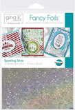 Gina K Designs 6x8 Starry Fancy Foils - Sparkling Silver, Glimmering Gold and Minc 6x6 Toner Sheets