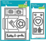 Lawn Fawn Shutter Card Die and Shutter Card Add-on, Bundle of 2 Items (LF2432, LF2433)