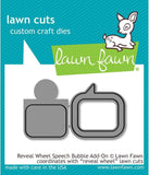 Lawn Fawn - Interactive Reveal Wheel Bundle - Wheel, Sentiments & Speech Bubble Add-on - Stamp and Die Sets - 3 Items