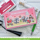 Lawn Fawn 3"x4" Scent with Love Add-on Stamp Set and Coordinating Dies (LF2728, LF2729), Bundle of 2 Items