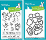 Lawn Fawn 3"x4" Scent with Love Add-on Stamp Set and Coordinating Dies (LF2728, LF2729), Bundle of 2 Items