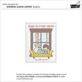 Lawn Fawn Window Scene Winter Clear Stamps and Dies - 2 Items