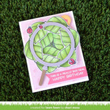 Lawn Fawn Hey Lady 3”x4” Clear Stamp Set and Coordinating Custom Craft Die Set (LF2222, LF2223), Bundle of 2 Items