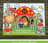 Lawn Fawn Oh Gnome! Clear Stamp Set and Matching Lawn Cuts Die Set (LF1880, LF1881) Bundle of Two Items