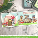 Lawn Fawn 4"x6" Tea-Rrific Day Clear Stamp Set and Coordinating Dies (LF2856, LF2857)