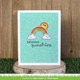 Lawn Fawn All The Clouds 4"x6" Clear Stamps and Coordinating Dies, 2 Item Bundle (LF2331, LF2332)