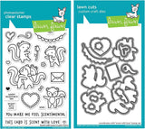 Lawn Fawn Scent with Love 4"x6" Clear Stamp and Coordinating Dies (LF2726, LF2727)