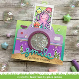 Lawn Fawn Magic Iris Camera Add-on Interactive Die and Pull Tab Add-on Die, Two Item Bundle (LF2344, LF2345)