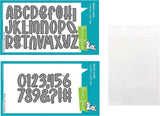 Lawn Fawn Henrys ABCs Dies and Henrys 123s Dies, Bundle of 2 Sets (LF2814 LF2815) plus 1 Die Storage Pocket