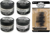 Tim Holtz Distress Mediums - Texture Pastes, Crackle Pastes and Texture Tools - 5 Items