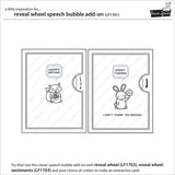 Lawn Fawn - Interactive Reveal Wheel Bundle - Wheel, Sentiments & Speech Bubble Add-on - Stamp and Die Sets - 3 Items
