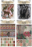 Tim Holtz 2021 Seasonal LE Papers - Backdrops, Worn Wallpaper Scraps, Ephemera & Paper Dolls - 4 items