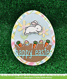 Lawn Fawn Oval Shaped Dies - Outside in Easter Egg Stackables and Easter Egg Frames - 2 Item Set