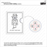 Lawn Fawn Fortune Teller Tabby - Crystal Ball Theme Stamps, Dies, Reveal Wheel Add-On Die and Templates - 4 Items