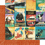 Graphic 45 Life's a Journey Collection Pack and Patterns & Solids Pad - 12x12 Decorative Papers - 2 Items