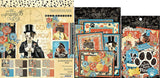 Graphic 45 Well Groomed - Cat and Dog Themes - 8x8 Paper Pad, Die-cuts, Ephemera And Pocket, Red, Black, Blue, Yellow, 4-x-6-Inch