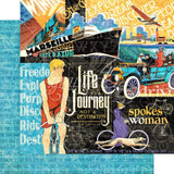 Graphic 45 Life's a Journey Collection Pack and Patterns & Solids Pad - 12x12 Decorative Papers - 2 Items