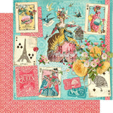 Graphic 45 Ephemera Queen Collection Pack and Patterns & Solids Pad - 12x12 Decorative Papers - 2 Items
