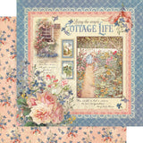 Graphic 45 Cottage Life - 8x8 Paper Pack, Journaling Cards & Ephemera Die-Cuts